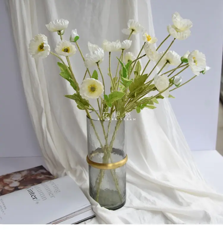 Flor artificial cereja galsang flor noiva segurando artificial casamento cerimônia layout flores
