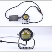 Luz LED 3570 Impermeable para Motocicleta, Luz de Parachoques, Pilar A, Foco de Alta Luminosidad, Luz Alta/Baja Integrada, Montaje en Rejilla, Faro Delantero