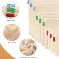 Op maat gemaakte canvas trekkoord tassen voor groenten & fruit - Herbruikbaar, gepersonaliseerde kleur, groothandel beschikbaar