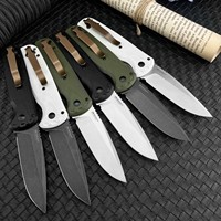 Couteau de poche pliant tactique de chasse en acier D2 style BM 4300 multicolore personnalisé en gros avec manche G10
