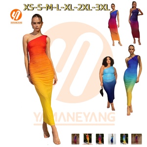 1459 TIE DYE giản dị căng tốt thanh lịch chính thức mới nhất với bé đầy màu sắc Mùa Hè Thiết kế trực tuyến bán lẻ thời trang phụ nữ lưới Ăn mặc - Product Image 1