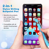 Nouveau design personnalisé de stylo à bille Bic en métal à encre noire de 1.0mm avec écran tactile