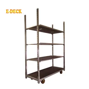 <span class=keywords><strong>Chariot</strong></span> de jardinage d'extérieur avec étagères et roues pour plantes et fleurs, style <span class=keywords><strong>danois</strong></span> - Product Image 1