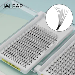 살롱 사용 한국어 PBT 섬유 3D 4D 5D 10D 0.05mm d 컬 0.07 어두운 반짝 미리 만들어진 속눈썹 볼륨 팬 속눈썹 연장