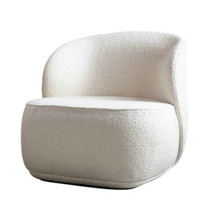 Fauteuil de salon rond moderne bon marché, style art déco, fauteuil de détente sculpté chinois classique contemporain - Product Image 5