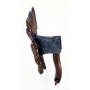 Poignée de porte en fer forgé peinte résistante à la rouille, en forme de marteau, style traditionnel, facile à installer - Product Image 1