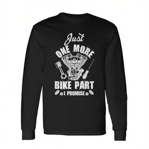 Just One More Bike Part I Promise T-shirt à manches longues pour mécanicien de moto - Product Image 2