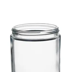 Берлинская упаковка, Индивидуальный размер, широкополосная баночка для хранения еды, прозрачная круглая стеклянная баночка для крема, косметики