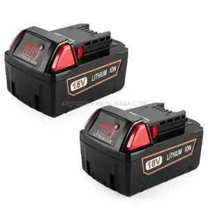 Batería de repuesto para caja de batería de Milwaukee, 18V, 6Ah, 9Ah, m, 18 M, 18B