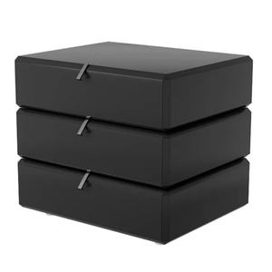 Table de chevet moderne italienne minimaliste à trois étages, design rotatif, table de chevet en noyer haut de gamme créative - Product Image 1