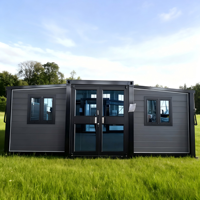 Maison préfabriquée en conteneur portable extensible de 20 pieds 40 pieds Maison préfabriquée 3 4 5 6 chambres à coucher Villa pliante préfabriquée mobile
