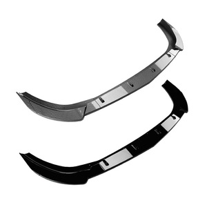 Amp-Z Front <b>Lip</b> <b>Splitter</b> Carbon Fiber Texture Matte Finish For Mercedes-Benz A-Class W177 V177 2018-2022 - Product Image 2
