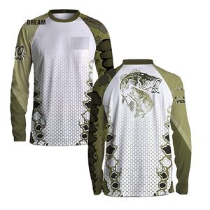 เสื้อตกปลาแบบแห้งเร็วสั่งทำพิเศษ ป้องกันแสงแดด เสื้อผ้าตกปลา น้ำหนักเบา เสื้อเจอร์ซีย์ตกปลา - Product Image 1