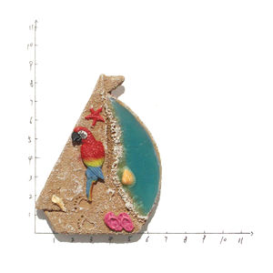 Imán de Resina 3D Personalizado con Diseño de Casa de Playa, Decoración Navideña, Recuerdo de Playa, Decoración de Interiores, Imán de Nevera Personalizado - Product Image 3