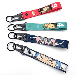 YYX venta al por mayor diseño Logo <span class=keywords><strong>tela</strong></span> <span class=keywords><strong>llaveros</strong></span> poliéster cordón Anime tejido llavero con regalos promocionales <span class=keywords><strong>personalizados</strong></span> - Product Image 3