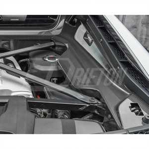 Actualice los paneles laterales de la bahía del motor OE a piezas de fibra de carbono secas reales para Audi R8 Gen2 2016-2024 - Product Image 4