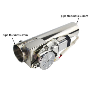 Système d'échappement Poyracing 2,5/3 pouces en acier inoxydable avec télécommande pour modèles Jeep - Product Image 3