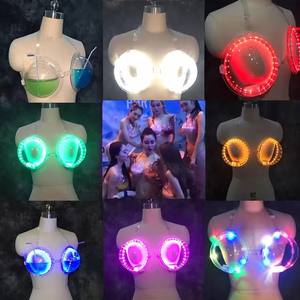 LED Luminous SexyDJ Lady Bra Halloween/Christmas Night Club Stage Party Props Wine Container Atmosphere with Luminescent Clothes - Product Image 4