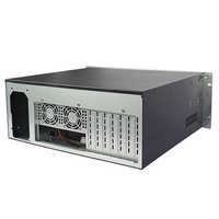 Boîtier de serveur informatique ATX en aluminium, châssis 4U, profondeur courte de 400 mm, sept emplacements complets de haute qualité