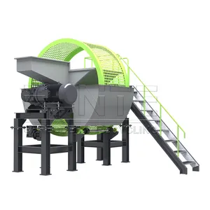 Scrap Wire Steel Remove Tire Shredder Machine Rubber Crusher For Rubber Block Shredder