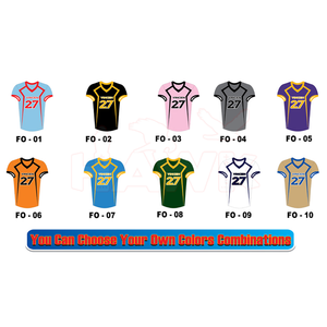 Maillot de football américain jeunesse de haute qualité vêtements de sport grande taille pour adultes XL à 5XL respirant short de haute qualité inclus - Product Image 6