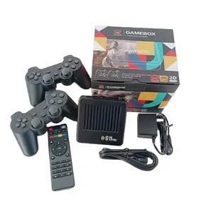 G11pro TV 4K ألعاب محاكاة الفيديو الرجعية 64 جيجابايت ، ألعاب 2 وحدات تحكم لاسلكية تدعم GOW/TEKKEN6/GTA