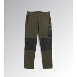 Pantalon de sécurité Diadora Green Forest Night, coupe ajustée, respirant, coutures soudées, usage atelier, taille L - Product Image 1