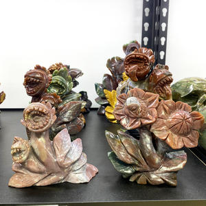 Ventas calientes Natural Ocean Jasper Corpse Flower Tallado a mano Tallado en cristal Tallado para regalos artesanales de cristal - Product Image 2