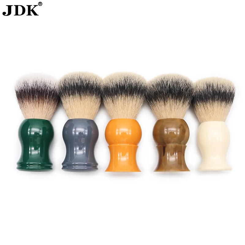 New Promotion 1pc Shave Brush Acrylic Handle Soap Foaming Brush for Barber Store