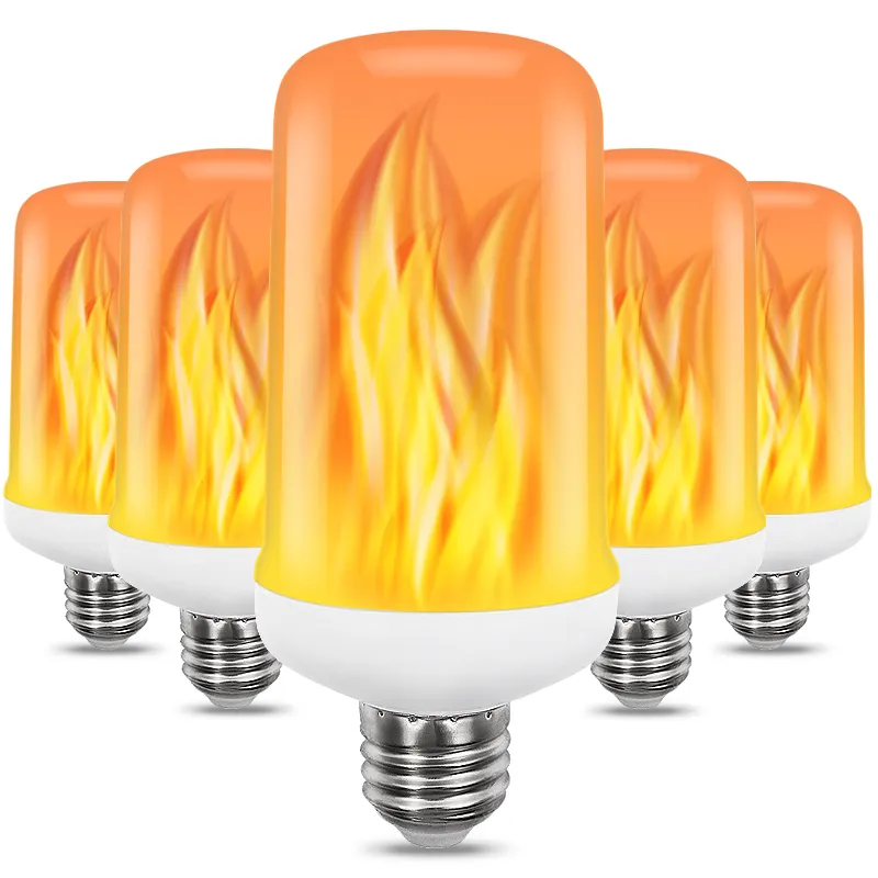 Effect Fire Lamps E26 E27 Led Flickering Flame Bulb Party Festival Light