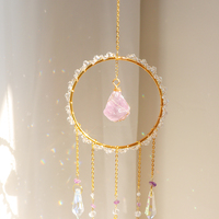 Atrapasoles de Cristal Natural Hechos a Mano, Diseño Feng Shui, Colgante para Ventana con Intención Positiva, Decora tu Espacio, Halloween, Navidad