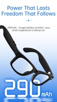 Gafas Inteligentes Económicas con 200W Píxeles, Antivibración, Toma de Fotos, Grabación de Video, Traducción IA en Tiempo Real para Llamadas BT y Música