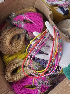 Wholesale Fashionable Bohemian Style Seed <b>Bead</b> Necklace for Children Random Color Gold Plated Versatile <b>Plastic</b> Accessory - Product Image 3
