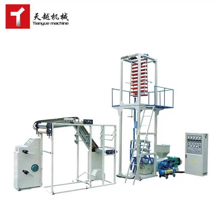 Tianyue ABC Drei-Schicht-Coextrusionsfolien-Blasmaschine PE LDPE HDPE Pg-MaschineLA biologisch abbaubare Folienblasmaschine