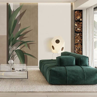 Nouveau canapé modulaire en tissu écologique de forme carrée pour appartement et hall d'hôtel, design moderne du milieu du siècle, mobilier de salon