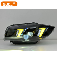 Nouveau Phare SJC pour BMW Série 1 E82 E87 2007-2011, Feux à LED avec Feux de Jour Jaunes et Blancs, Double Couleur, Prêt à l'Emploi