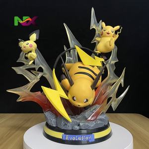 Statuetta in PVC della Serie Evoluzione Pokémon, Scena Dinamica a Tema Fulmine, Modellini di <span class=keywords><strong>Pikachu</strong></span>, <span class=keywords><strong>Raichu</strong></span> e <span class=keywords><strong>Pichu</strong></span>, Artigianato in Plastica - Product Image 1