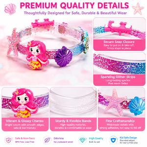 Trendy Children Fashion <b>Headband</b> Set DIY Hair Accessories Pins Bow Maker Stars Hearts Ribbon Craft Present Box - Product Image 3