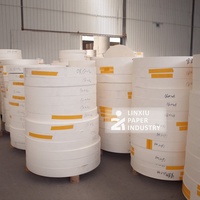 Recyclable Waterproof Coated PE Single Side Kraft Paper Bottom Roll for Biodegradable Coffee Cups Flexography Printed Paperboard