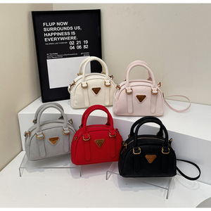 Sacs à main tendance en cuir PU Sacs à bandoulière Sacs à coquillages Litchi Litchi Sacs à bandoulière en cuir pour femmes - Product Image 2