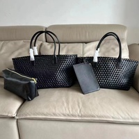 Sac fourre-tout en cuir tissé, sac à bandoulière en cuir véritable, sac à main de créateur, sac de luxe pour le shopping, sac tendance, sacs à main tendance
