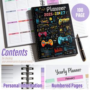 Agenda Personalizzabile con Piccolo MOQ 2025-2027, Planner Esecutivo con Copertina Rigida e <span class=keywords><strong>Spirale</strong></span>, Diario per Obiettivi per Scuola e Ufficio - Product Image 2