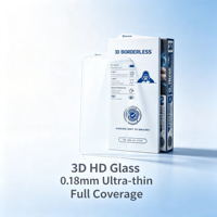 Protection d'écran en verre trempé 9H de qualité supérieure, anti-rayures, stock disponible, film mobile HD 3D sans bordure, précision optimale