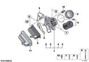 Joint de filtre à huile moteur 11428637821 pour BMW N54 E90 328i 335i X3 X5 pour joint de boîtier de filtre à huile <span class=keywords><strong>KIBI</strong></span> - Product Image 5