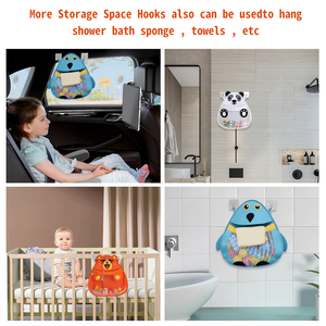Organizer per giocattoli borsa a rete per vasca da bagno per bambini ad asciugatura rapida bagno doccia a rete borsa con ventose - Product Image 3