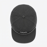 Casquette de sport 5 panneaux en toile avec logo personnalisé, imperméable, respirante, réglable, style streetwear, marque T&L, unisexe, vente en gros