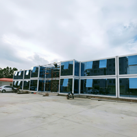 Casa Contenedor Prefabricada Moderna TOPPRE de 2 Pisos, Casa Contenedor Desmontable, Edificio de Oficinas Portátil