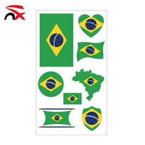 2026 Tattoo Sticker Pack Multi-Country Flag Temporary Stickers for Fan Zones Promotions Corporate Events Wholesale
