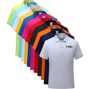 Custom Printed Embroidered Logo Polo T Shirt Blank Cotton Mens Polo Shirts Promotional Advertising Work Uniform Golf Polo Shirts
