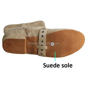 Stivali da ballo in Sole morbido su misura per <span class=keywords><strong>donna</strong></span> Stivali da ballo corti alla caviglia da 2CM caffè leggero - Product Image 5